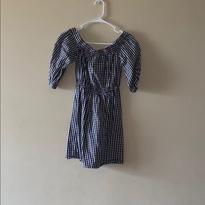 A plaid mini dress